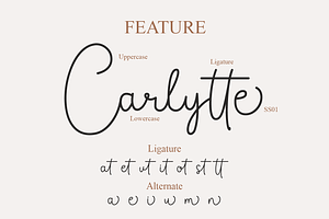 Carlyte Handwriting Font