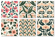 Retro Floral Seamless Pattern, a Texture Graphic by Dream Creation (Thumbnail 6 of 6)