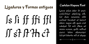 Castelan Hispane, a Script Font by Ixipcalli (Thumbnail 6 of 6)