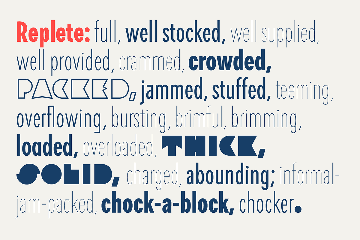 Replete Sans preview 2