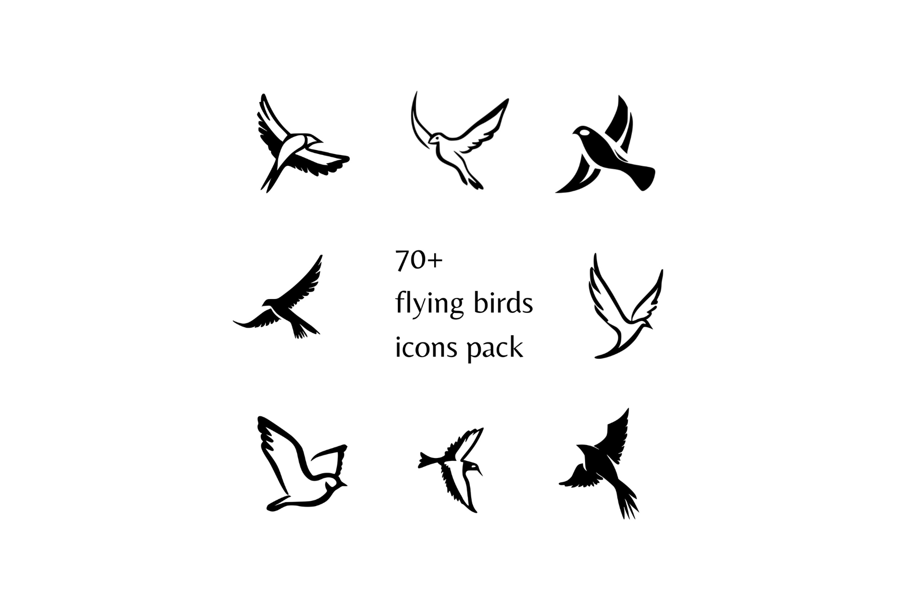 70+ flying bird designs, an Object Graphic by FiligreeDigital