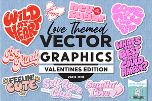 Love-themed Vector Graphics Pack 1