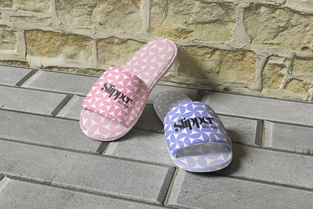 Bed Slipper Mockup, a Household Mockup by ianmikraz (Photo 3 of 5)