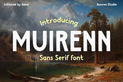 Muirenn | Sans-serif font, a Font by Auvrea Studio (Thumbnail 1 of 9)