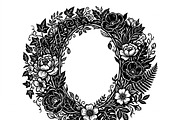 50 Elegant Floral Oval Mirror Frame, a Decorative Illustration by Amazin_art (Thumbnail 17 of 29)