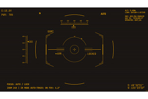 War drone video camera amber retro