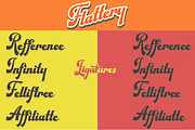 Flattery, a Script Font by deadlock studio (Thumbnail 5 of 6)