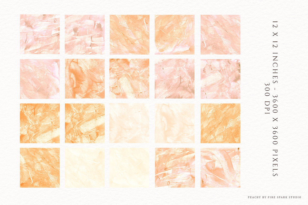 Peach Acrylic Texture Collection, a Texture Graphic by Fire Spark Studio (Photo 4 of 7)
