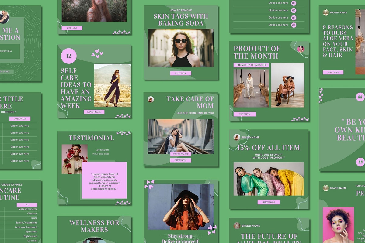 Angelic Social Media Post Templates, a Social Media Template by BoontenStudio (Photo 2 of 7)