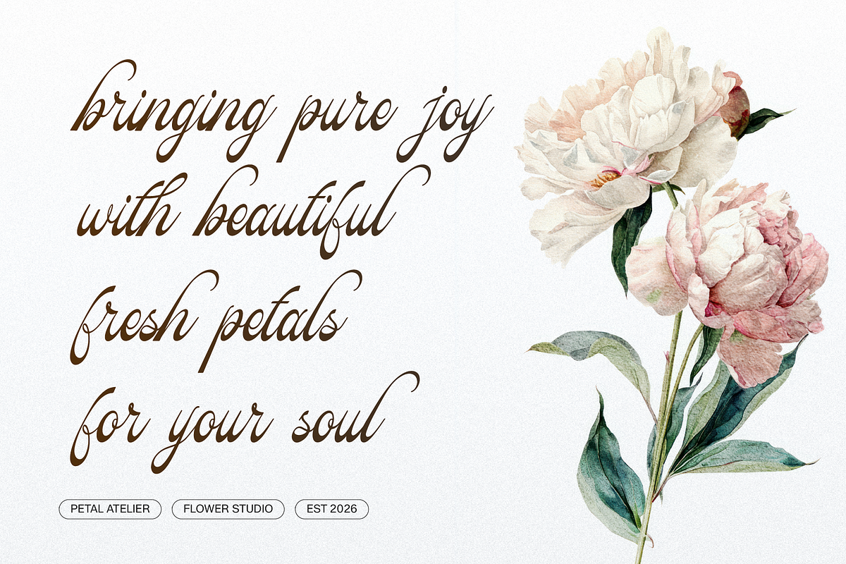 Pitholica Delicate Classic Script, a Script Font by gracetype_studio (Photo 2 of 11)