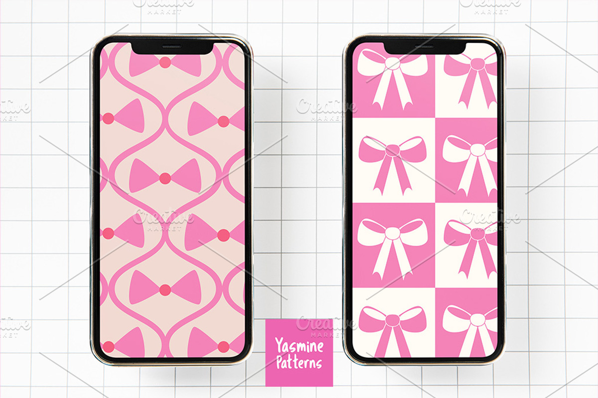 Preppy Coquette Patterns Collection, a Pattern Graphic by Yasmine Patterns (Photo 5 of 6)
