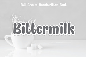 Bittermilk Smooth Handwritten Font