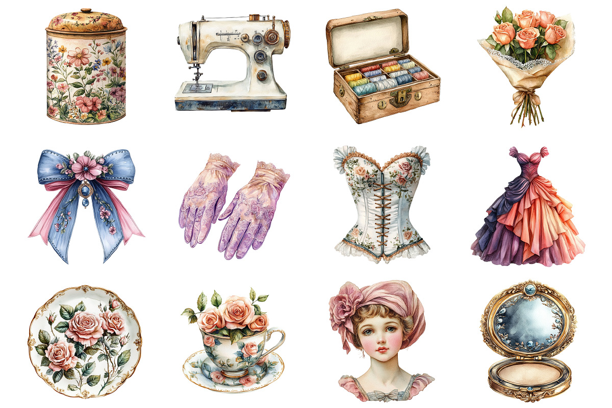 Victorian Gilt & Glamour Clipart, an Illustration by Design Market (Photo 2 of 3)