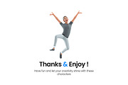 Character Man – Set of 50 Poses, a Person Illustration by 3DMask (Thumbnail 6 of 6)