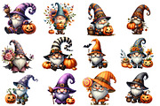 Halloween gnomes Clipart, an Illustration by Designworld (Thumbnail 4 of 5)