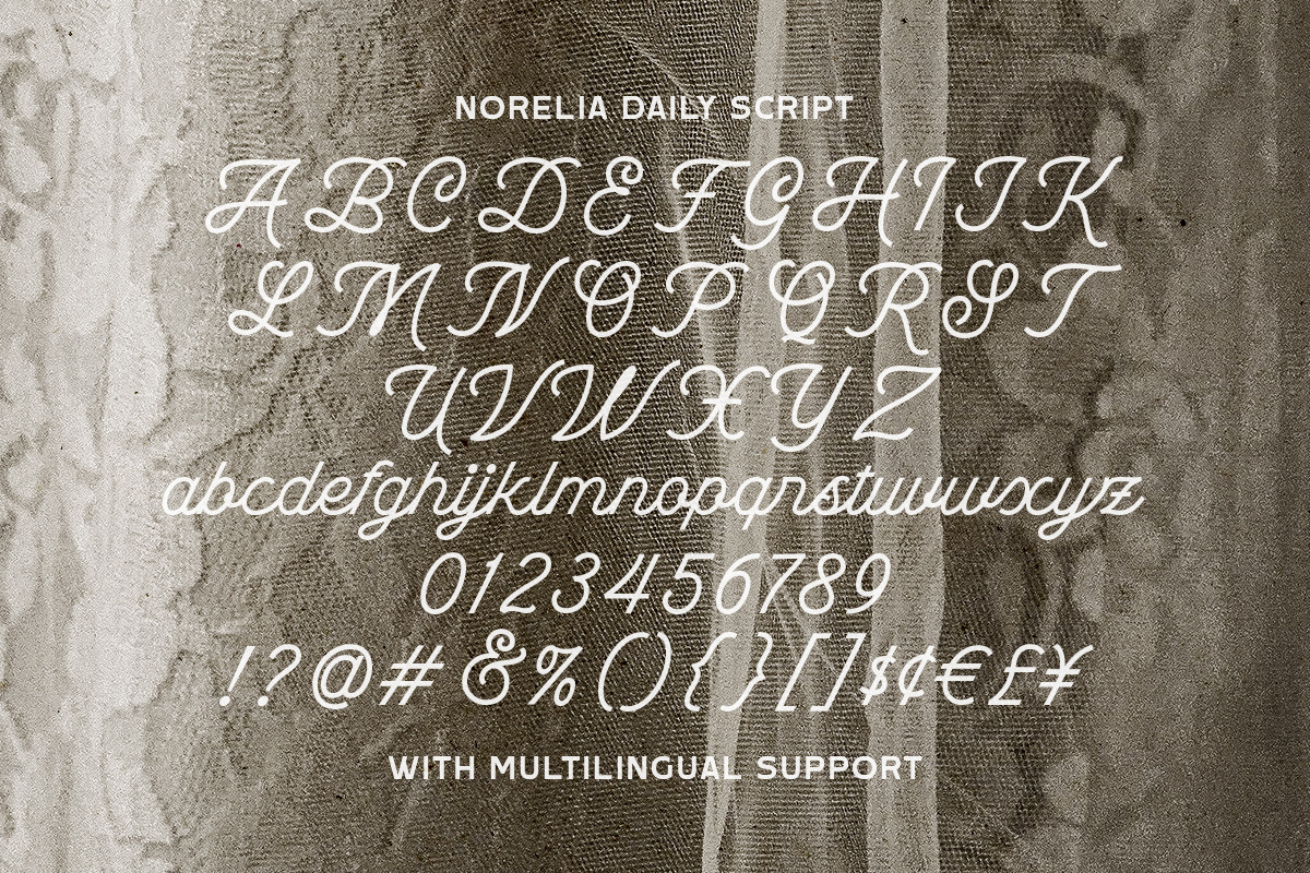 Norelia Daily Handmade Font Duo, a Script Font by Letterhend Studio (Photo 8 of 10)