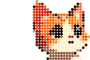 Cute Cat Image, Pixel Dotted Style, an Animal Illustration by Pray Art Design Studio (Thumbnail 3 of 3)
