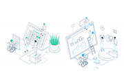 Business Isometric Illustrations, an iPhone Mockup by Boyko Pictures (Thumbnail 11 of 14)