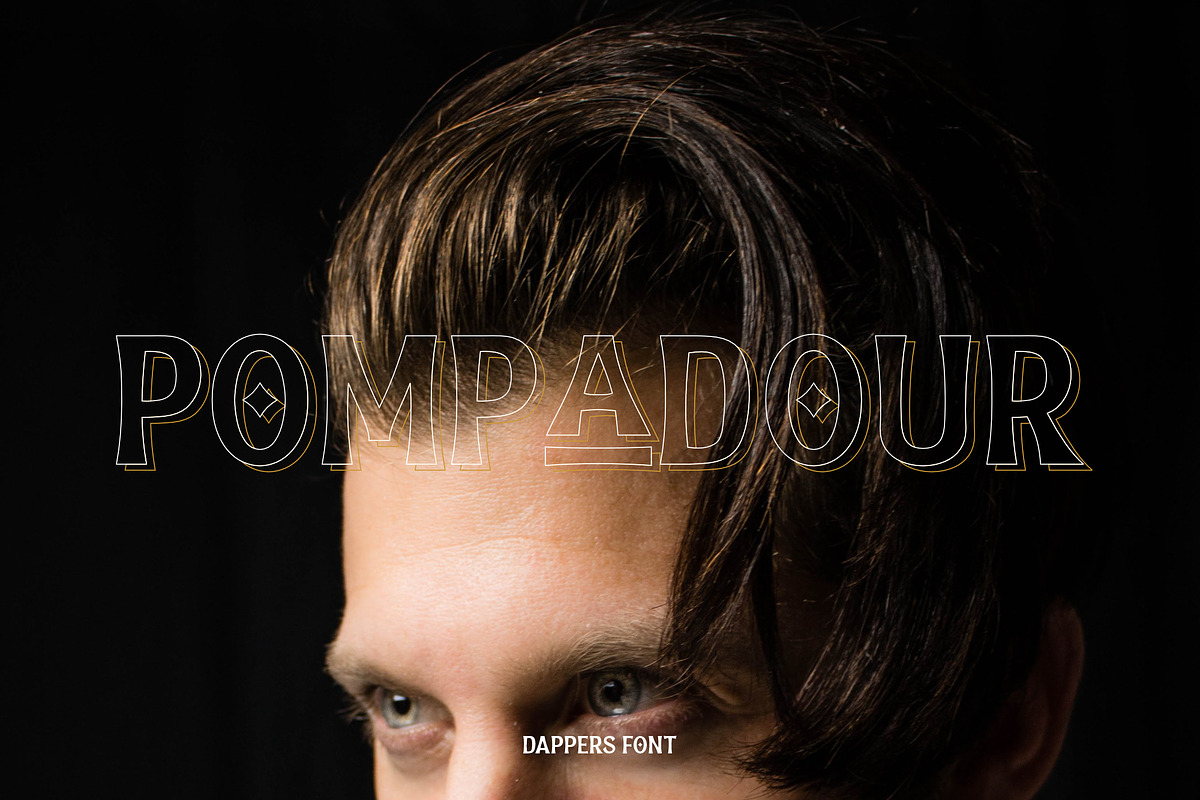 Dappers - a vintage display font, a Serif Font by Brainware Graphic (Photo 5 of 13)