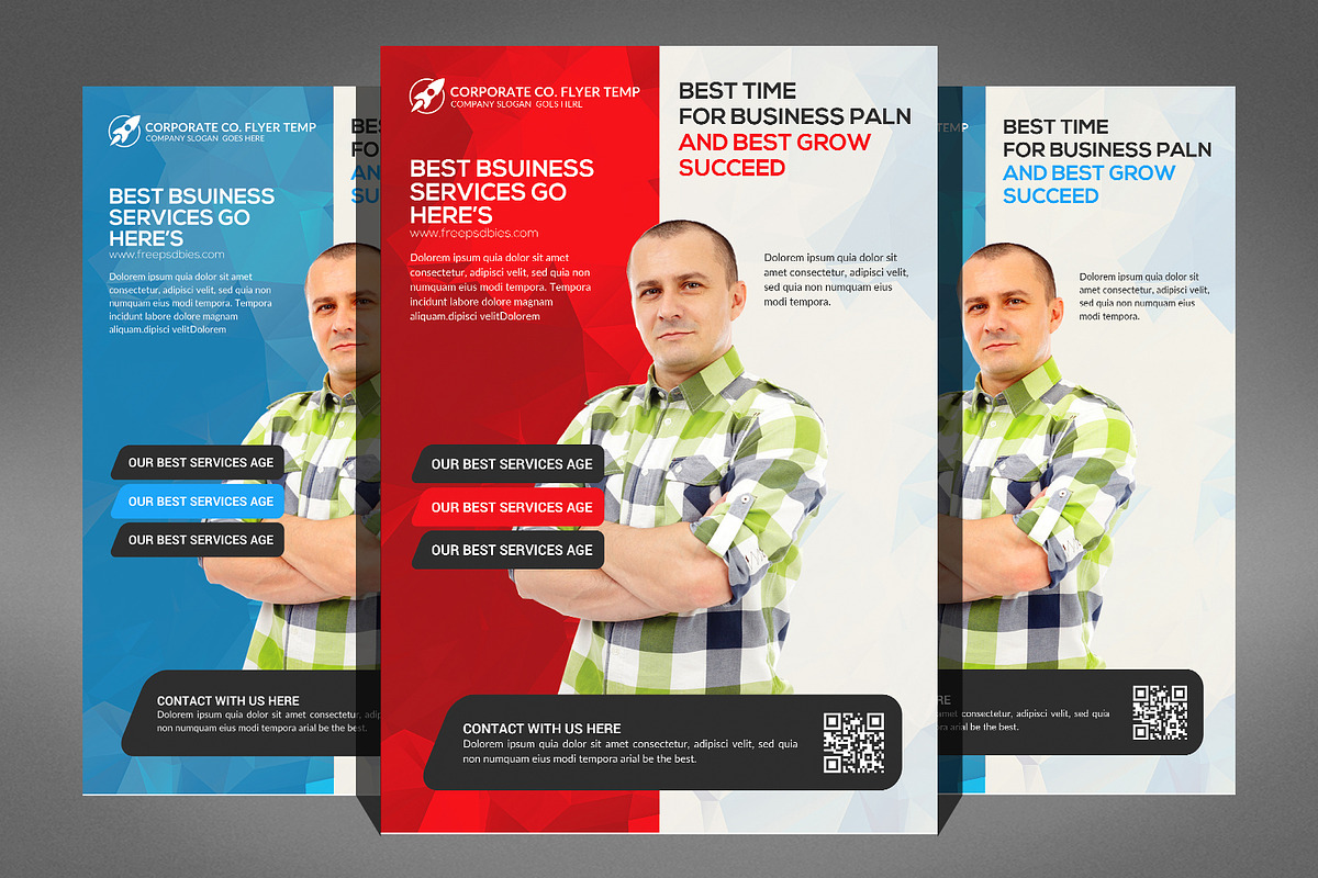 66 Corporates Flyers Bundle, a Flyer Template by Graphic Templates (Photo 60 of 67)