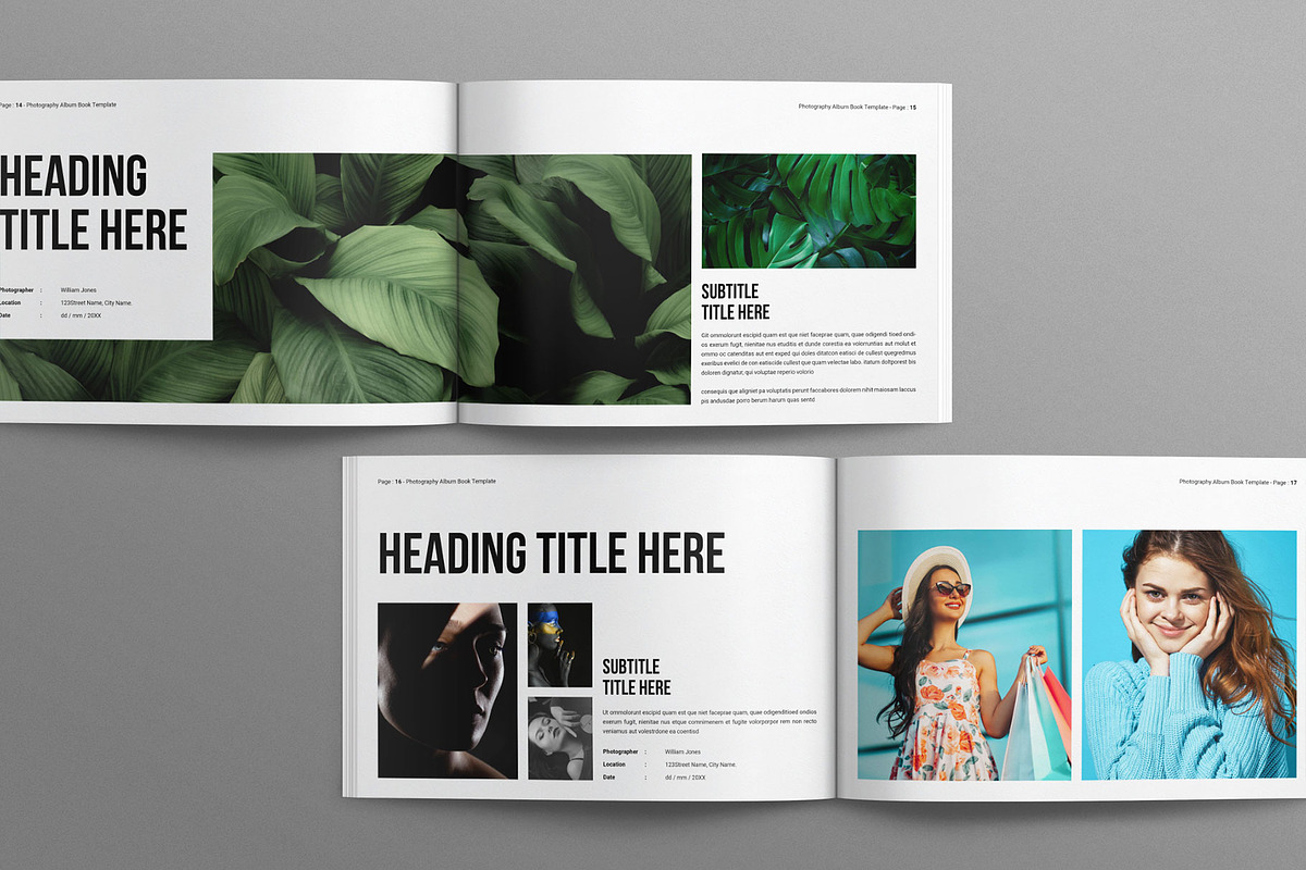 Photography Album Book  Landscape, a Magazine Template by Work-Envance (Photo 5 of 8)
