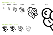 Minimal Vegan icon set, an Outline Icon by Vineta Rendon (Thumbnail 3 of 4)