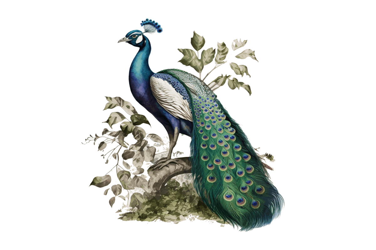 Watercolor Peacock Sublimation, an Object Graphic by Regulrcrative (Photo 5 of 7)