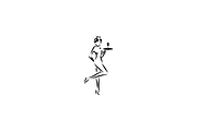 Minimalist Woman Waiter Logo, a Branding & Logo Template by Luxury Logos (Thumbnail 3 of 4)