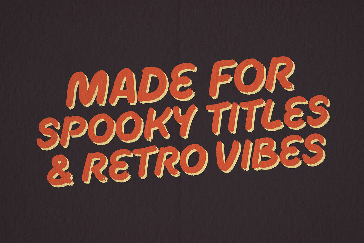 Monster Scream Retro Horror Font, a Sans Serif Font by BilberryCreates (Photo 4 of 9)