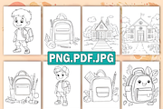 Back to School Coloring Pages, an Education Illustration by Coco Bloom (Thumbnail 3 of 4)