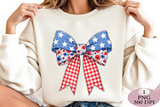 Coquette 4th of July Bow PNG, an Illustration by Daily.Designs (Thumbnail 4 of 5)