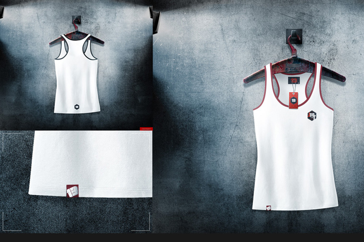 Racerback Tank On 5 Stages Mock-up, a Hoody Mockup by Mocca Mockups Store (Photo 19 of 68)