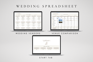 Digital Wedding Spreadsheet