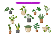 Hand Drawn Indoor Plants, a Decorative Illustration by Creathub Studio (Thumbnail 2 of 3)