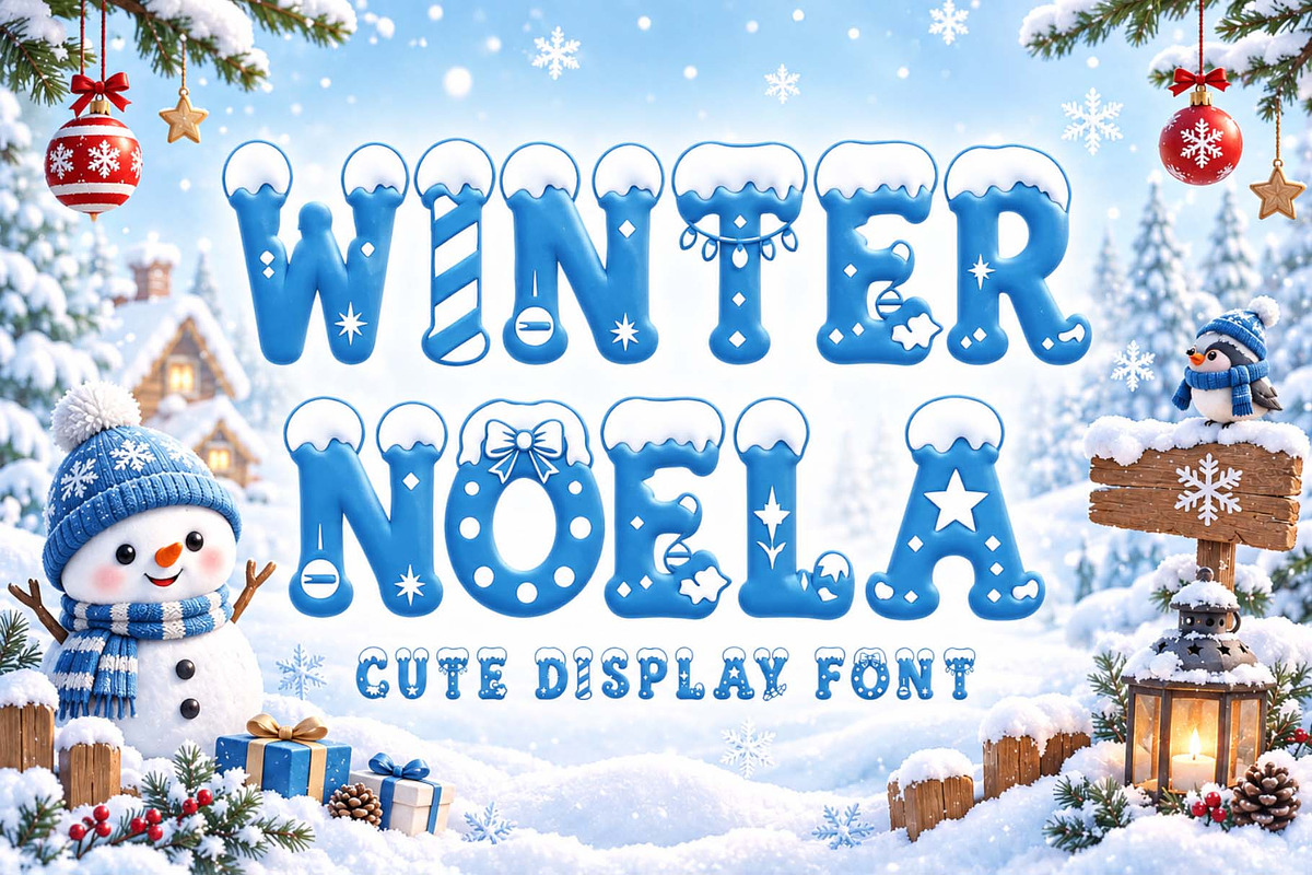 Winter Noela, a Handwritten Font by Yoga Letter (Photo 1 of 9)