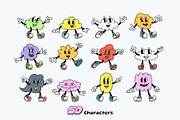 Cloudy Cartoon Characters, an Illustration by The Isian (Thumbnail 3 of 16)