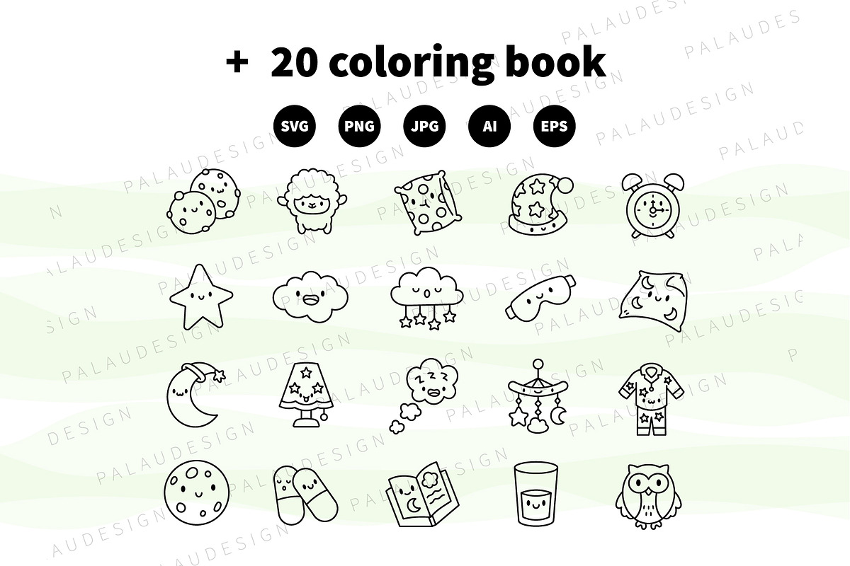 Night Thing Clipart Set, a Decorative Illustration by Palau (Photo 11 of 12)
