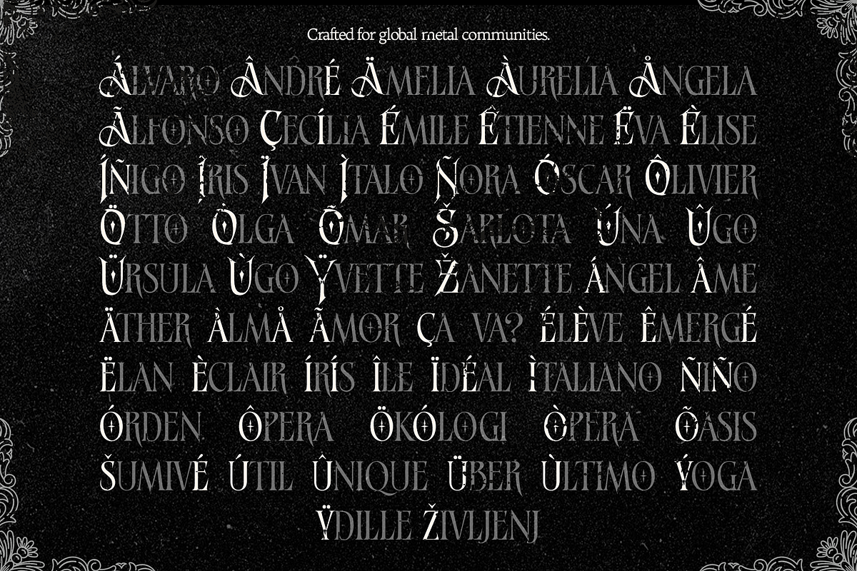 Dreadglyph – Metal Horror Typeface, a Serif Font by Inviline.co (Photo 16 of 17)