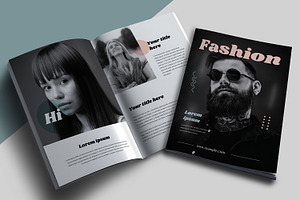 Top View Magazine Mockup, an UI Kit Template by CreativeShaper
