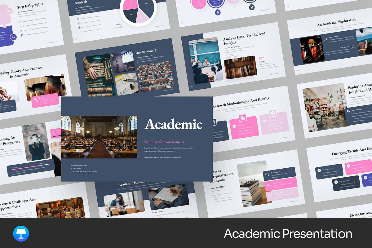 Academic Presentation Keynote, a Presentation Template by Fit-tee (Photo 1 of 2)