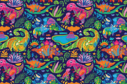 19 Fantasy Seamless Patterns, a Pattern Graphic by PenguinHouse (Thumbnail 6 of 20)