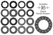 Round Vector Black Lace Frames, an Illustration by Amanda Ilkov (Thumbnail 3 of 4)