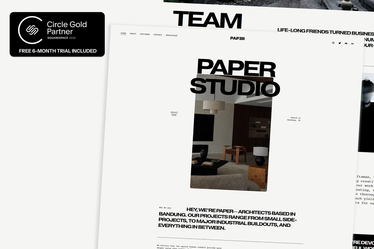 Architecture Squarespace Template, a Squarespace Template by bonjourdsgnco (Photo 1 of 13)