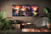 Landscape Painting Art 03. Wall Art., a Decorative Illustration by KENO Mascots (Thumbnail 4 of 7)