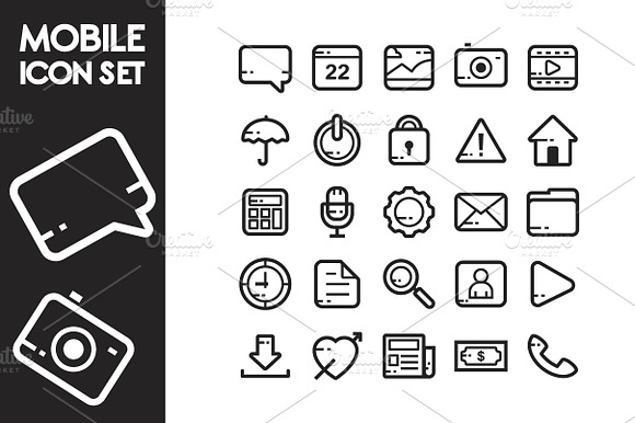 Mobile Icon Set