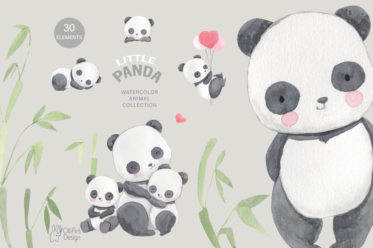 Kids BUNDLE. Watercolor, an Animal Illustration by OlliArtDesign (Photo 4 of 22)