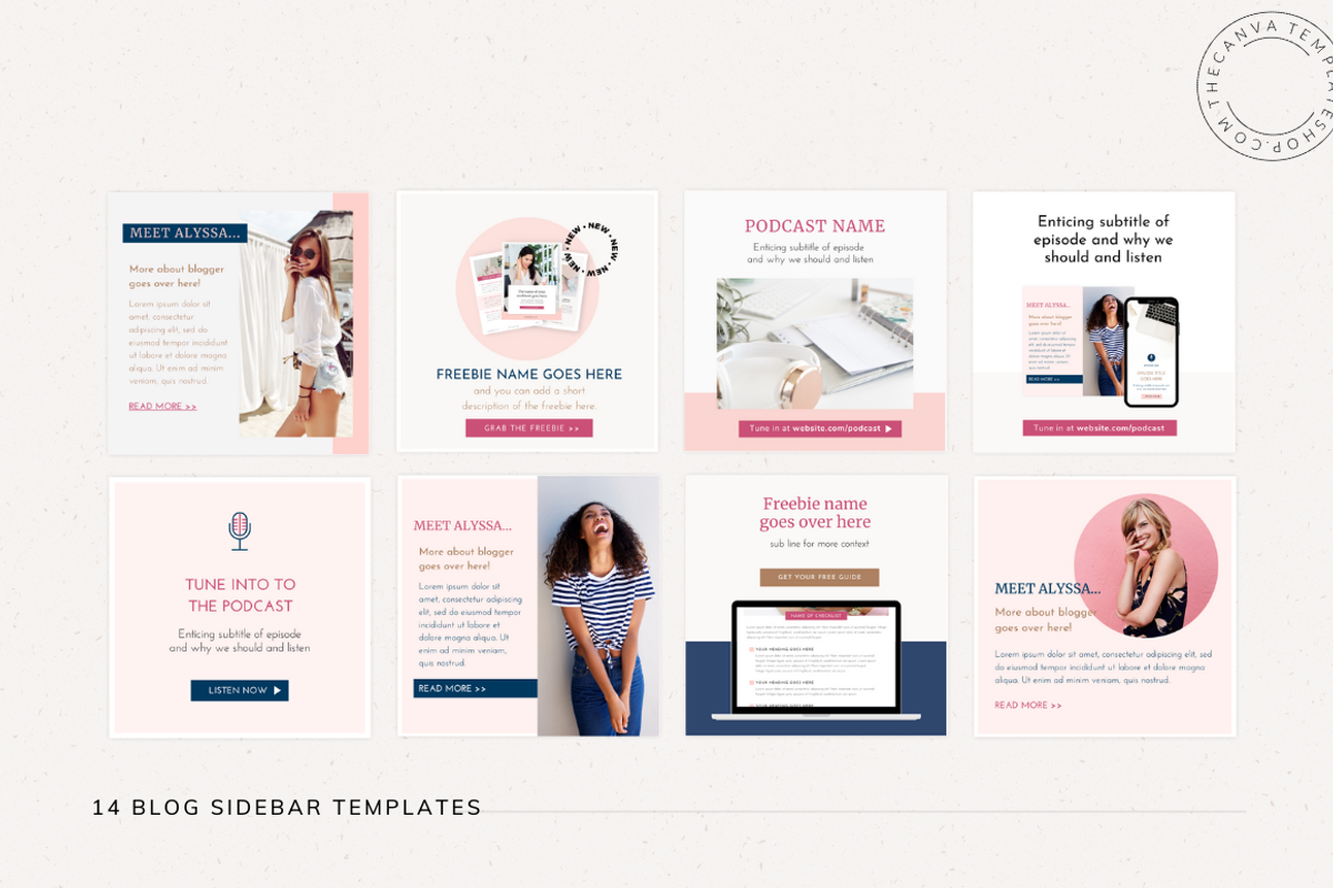 Alyssa Blog/Pinterest Canva Template, a Websites & App Template by The Canva Template Shop (Photo 5 of 7)