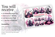 Halloween Haunted House PNG Bundle, a Seasonal Illustration by Creative Arslan (Thumbnail 5 of 9)