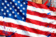 American Flag on Barn Board, a Seasonal Illustration by Sharon Schwalbe (Thumbnail 5 of 5)