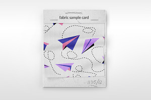 Paper planes seamless pattern